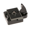 For Manfrotto 323 RC2 Rapid Connect Adapter with 200PL-14 Quick Release Plate Clamp