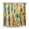 Waterproof Bathroom Curtain Custom Distinctive Cartoon African Woman Pattern Bathroom Shower Curtain