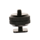 Camera Hot Shoe Mount to 1/4"-20 Tripod Screw Adapter, Flash Shoe Mount for DSLR Camera Rig