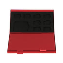 Aluminum Alloy 10 Pcs TF/3 Pcs SD Slots Memory Card Storage Box Case