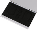 Aluminum Alloy 10 Pcs TF/3 Pcs SD Slots Memory Card Storage Box Case Silver