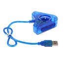 Dual Joypad Game Controller to USB PC Adapter Cable Cord for Sony PlayStation PS1 PS2 PSX