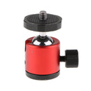 Tripod Pan Tilt Ball Head for Sony Nikon Canon Hot Shoe Mount Adapter Quick Plate Standard 1/4" M4 Screw Hole