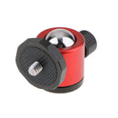 Tripod Pan Tilt Ball Head for Sony Nikon Canon Hot Shoe Mount Adapter Quick Plate Standard 1/4" M4 Screw Hole