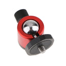 Tripod Pan Tilt Ball Head for Sony Nikon Canon Hot Shoe Mount Adapter Quick Plate Standard 1/4" M4 Screw Hole