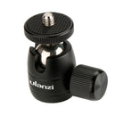 360Â° Adjustable Mini Hot Shoe Adapter 1/4'' Screw Tripod Ball Head Mount Stand for DSLR Cameras