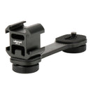 Ulanzi 3in1 Triple Hot Shoe Mount Adapter Converter Microphone Stand Bracket