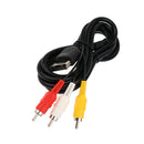 For Sega Dreamcast Audio Video Cable Composite RCA Connection AV Cord 1.8m/6ft Length