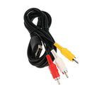 For Sega Dreamcast Audio Video Cable Composite RCA Connection AV Cord 1.8m/6ft Length