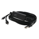 2 in 1 Charging Cable for Sony PS4 Pro PSVR Move Play Chagre Lead Data Cord 3.5m/11.5ft Length