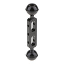 5'' Double Ball Arm for Connecting Strobe/Video Light to Underwater Photography Housing Black