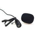 External Lavalier Lapel Clip-on Condenser Microphone For GoPro Hero 3 3+ 4 - Black