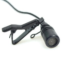 External Lavalier Lapel Clip-on Condenser Microphone For GoPro Hero 3 3+ 4 - Black