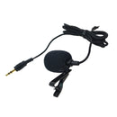 External Lavalier Lapel Clip-on Condenser Microphone For GoPro Hero 3 3+ 4 - Black