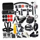 51 in 1 Acessories Kit Floating Sponge/Suction Cup Mount/Strap Mount/Tripod/Lens Cap/Bicycle Handlebar Mount + Three-Way Adjusting Arm More