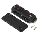 TSA 007 Secure Luggage 3 Digit Combination Lock Suitcase Bag Code Lock Padlock - Portable and Lightweight - T2 Black