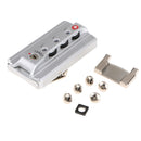 TSA 007 Aluminum Luggage 3 Digit Combination Lock Suitcase Secure Code Lock Padlock - Portable and Lightweight - Silver