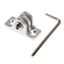 Mounting Adapter Metal Flat Bottom + Screw +Allen Key for Gopro Hero 5 - Silver -Increase the Stablility of Your Device