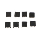 Rubber Feet Plastic Button Screw Covers Replacement For PS3 Slim 2000 3000 - Black