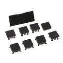 Rubber Feet Plastic Button Screw Covers Replacement For PS3 Slim 2000 3000 - Black