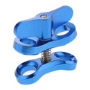 CNC Aluminum Alloy Underwater Ball Head Mount Bracket for GoPro 6/5/4/3 Blue