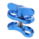 CNC Aluminum Alloy Underwater Ball Head Mount Bracket for GoPro 6/5/4/3 Blue
