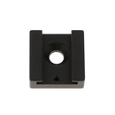 Cold Shoe Mount Adapter Cold Shoe Bracket Standard Shoe Type with 1/4" Thread Hole for Camera DSLR Flash Led Light Monitor Video