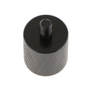 All Metal 5/8'' 27 Female To 1/4'' 20 Male Adapter Screw for Camera Microphone Stand - Black
