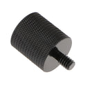 All Metal 5/8'' 27 Female To 1/4'' 20 Male Adapter Screw for Camera Microphone Stand - Black