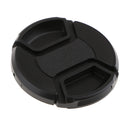 55mm Plastic Snap On Front Lens Cap Cover for Canon Nikon DSLR DC SLR Camera DV - Black