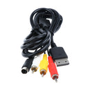 AV S-Video Composite Audio Video Cable TV Lead for SEGA SATURN Console 6ft