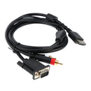 For Sega Dreamcast/DC 128 VGA Cable RCA Cord Connect Console to LCD Monitor 1.8m/6ft High Quality