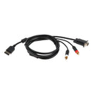 For Sega Dreamcast/DC 128 VGA Cable RCA Cord Connect Console to LCD Monitor 1.8m/6ft High Quality