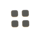 8 Pack Replacement Rubber Feet Screw Cover Cap for Nintendo New 3DS XL Game Console Black