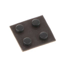 8 Pack Replacement Rubber Feet Screw Cover Cap for Nintendo New 3DS XL Game Console Black