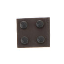 8 Pack Replacement Rubber Feet Screw Cover Cap for Nintendo New 3DS XL Game Console Black