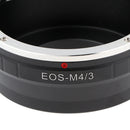 Lens Mount Adapter - Canon EOS (EF/EF-S) D/SLR Lens to Micro Four Thirds (MFT, M4/3) Mount Mirrorless Camera Body