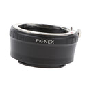 Aluminum Alloy Adapter Ring for Pentax PK K Mount Lens to Nex E-mount Camera Body for Sony NEX3 NEX5 NEX7 EX-5N NEX-C3