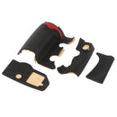 4 Pieces Grip USB Rubber Unit For Nikon D300 Front Rear Cover With Tape - Black