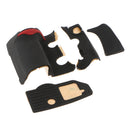 4 Pieces Grip USB Rubber Unit For Nikon D300 Front Rear Cover With Tape - Black
