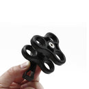 2Pack Aluminum Alloy 1'' Ball Clamp 3 Mount Hole for Diving Underwater Camera Arm Tray GoPro LED Lights