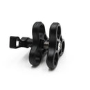 2Pack Aluminum Alloy 1'' Ball Clamp 3 Mount Hole for Diving Underwater Camera Arm Tray GoPro LED Lights