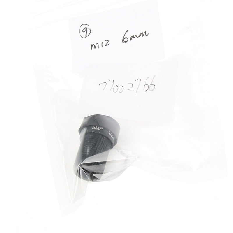 1/3'' HD 5MP 6mm Fixed Iris M12 IR Board Lens For Security Camera Universal - Black