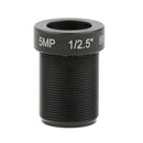1/3'' HD 5MP 6mm Fixed Iris M12 IR Board Lens For Security Camera Universal - Black
