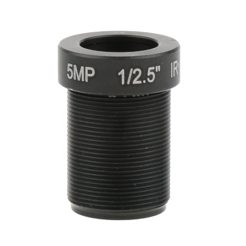1/3'' HD 5MP 6mm Fixed Iris M12 IR Board Lens For Security Camera Universal - Black