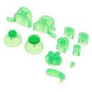 Replacement ABXYZ Buttons + Thumbsticks Chrome D-pad Mod Set for Nintendo NGC Green