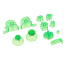 Replacement ABXYZ Buttons + Thumbsticks Chrome D-pad Mod Set for Nintendo NGC Green