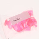 Replacement ABXYZ Buttons + Thumbsticks Chrome D-pad Mod Set for Nintendo NGC Pink