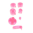 Replacement ABXYZ Buttons + Thumbsticks Chrome D-pad Mod Set for Nintendo NGC Pink