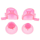 Replacement ABXYZ Buttons + Thumbsticks Chrome D-pad Mod Set for Nintendo NGC Pink